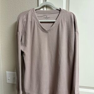 Cuddl Duds Women's V-Neck Sweater in Light Purple